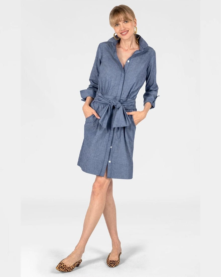 Gretchen Scott - Breezy Blouson Dress - Chambray