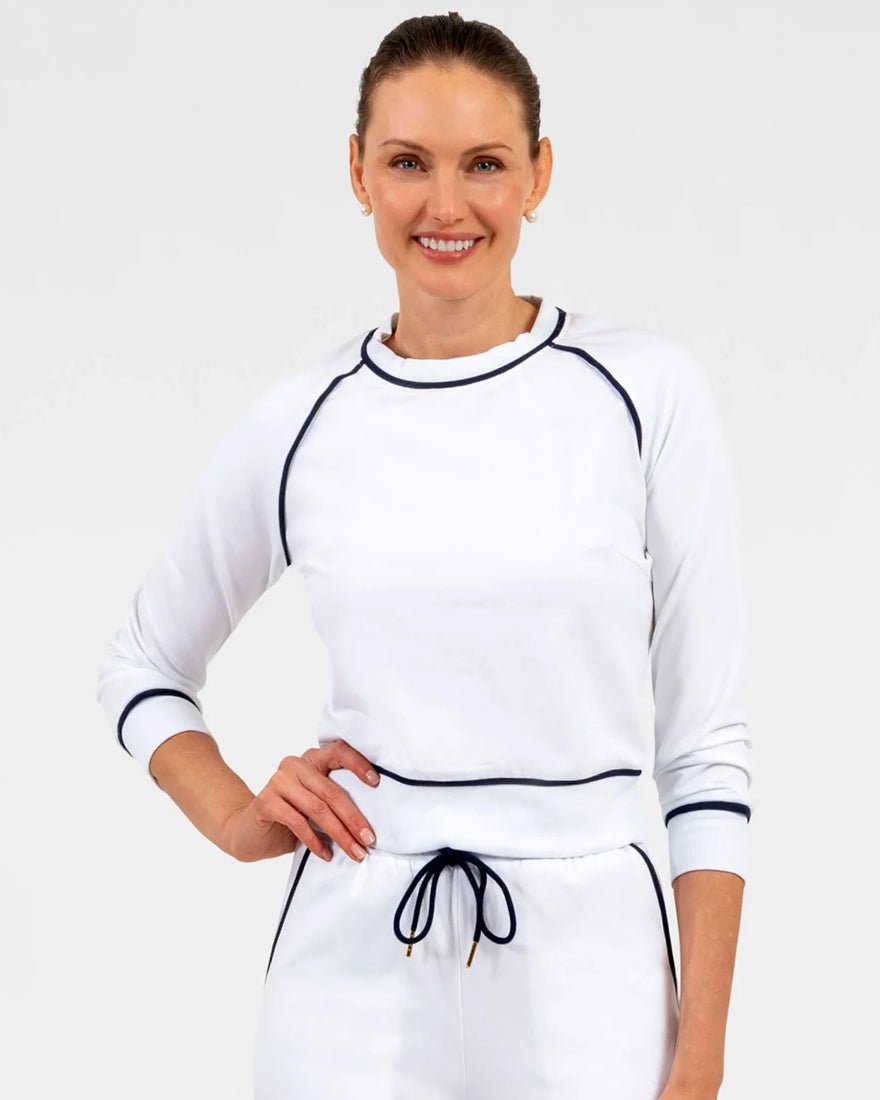 Gretchen Scott - Cozy Cloud Sweatshirt - White