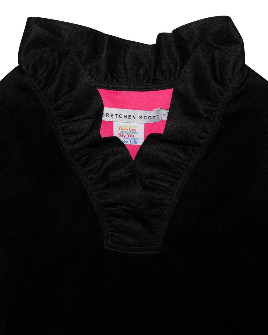 Gretchen Scott - Ruffneck Dress - Black