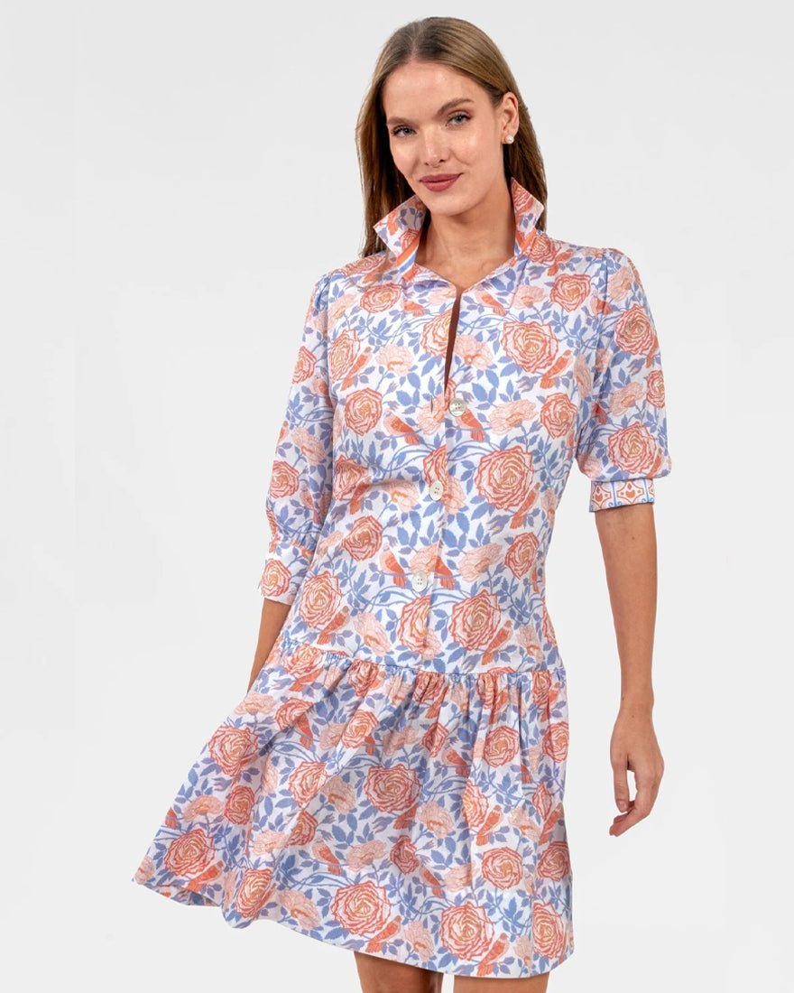 Gretchen Scott - So Sweet Dress - Peri Coral Smell The Roses