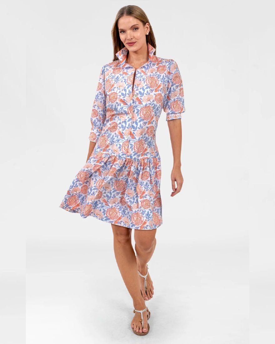 Gretchen Scott - So Sweet Dress - Peri Coral Smell The Roses