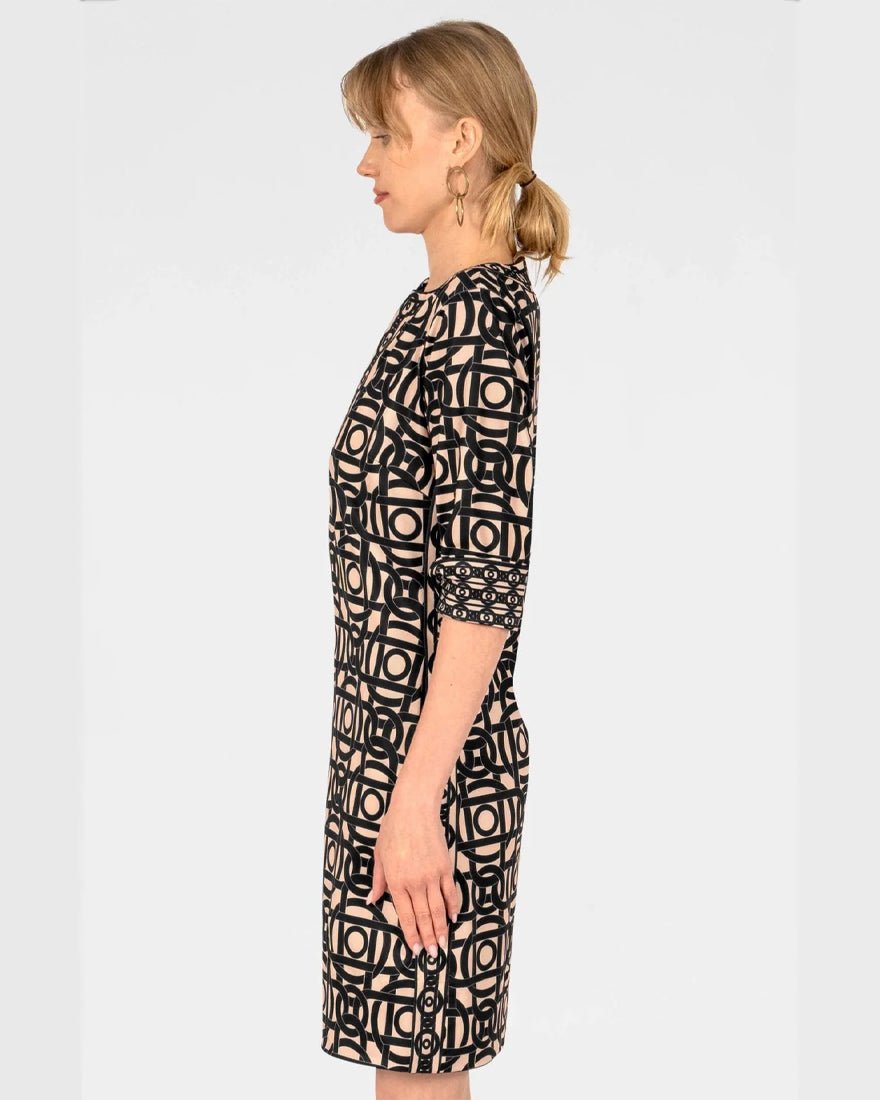 Gretchen Scott - Split Neck Dress - Aubazine Black