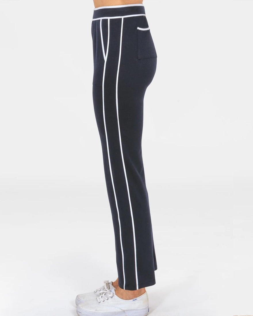 Gretchen Scott - Trim It Up Sweatpant - Navy White