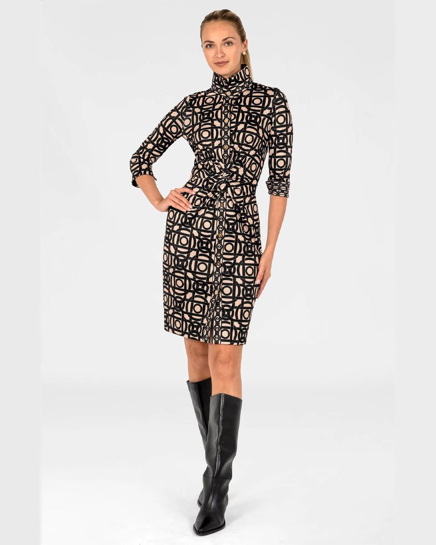 Gretchen Scott - Twist And Shout Dress - Aubazine Coral