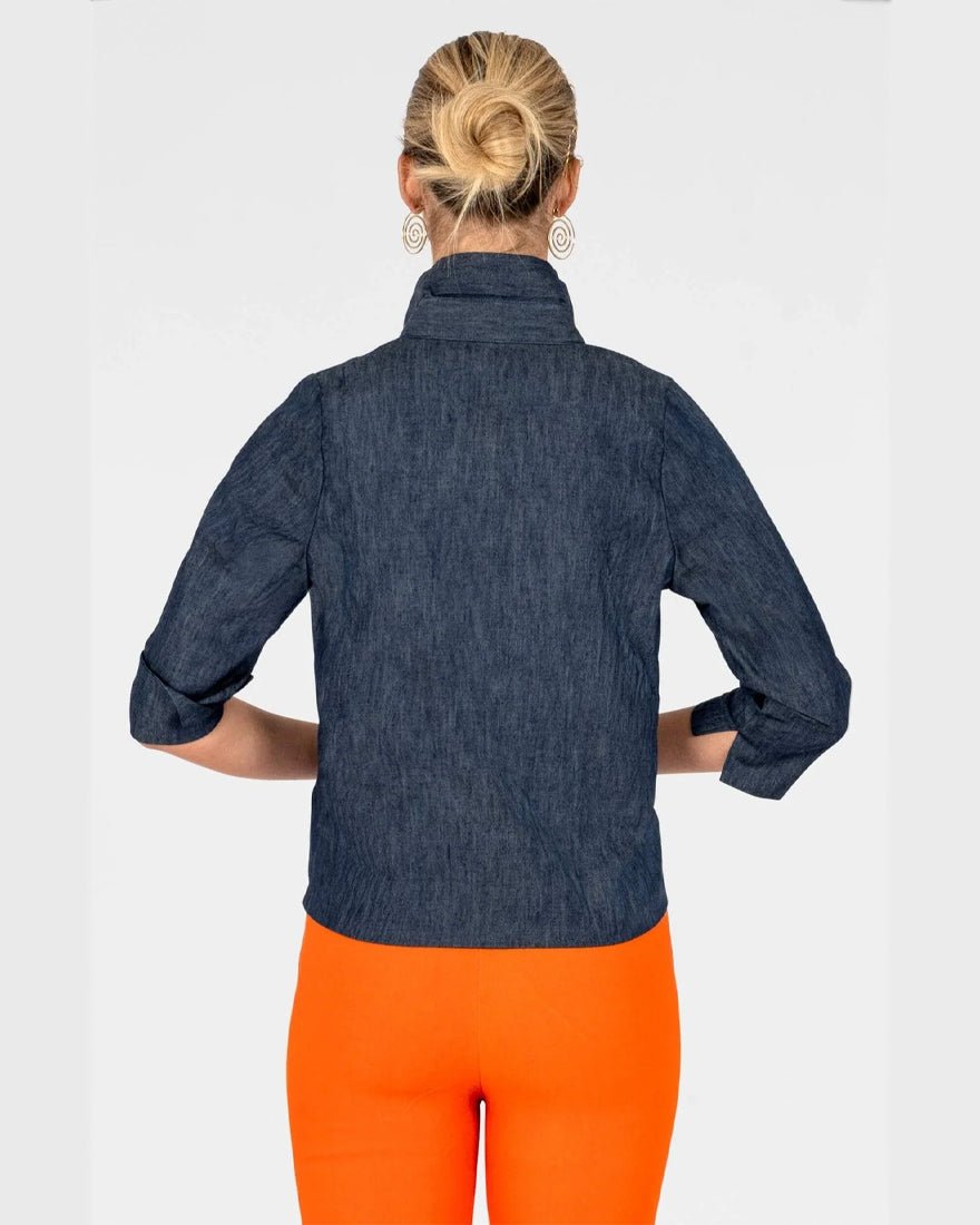 Gretchen Scott - Twist And Shout Top - Denim