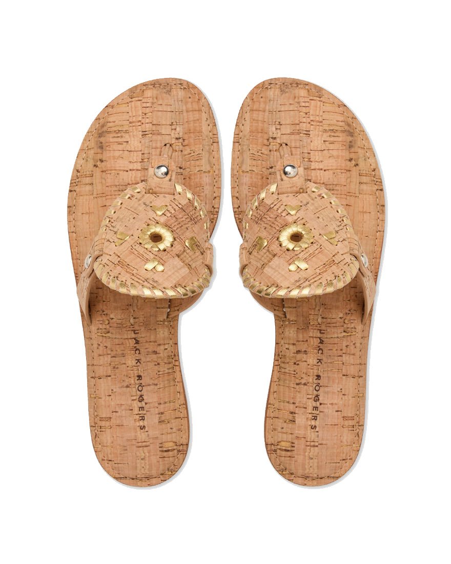 Jack Rogers - Collins Sandal - CORK METALLIC NAPPA