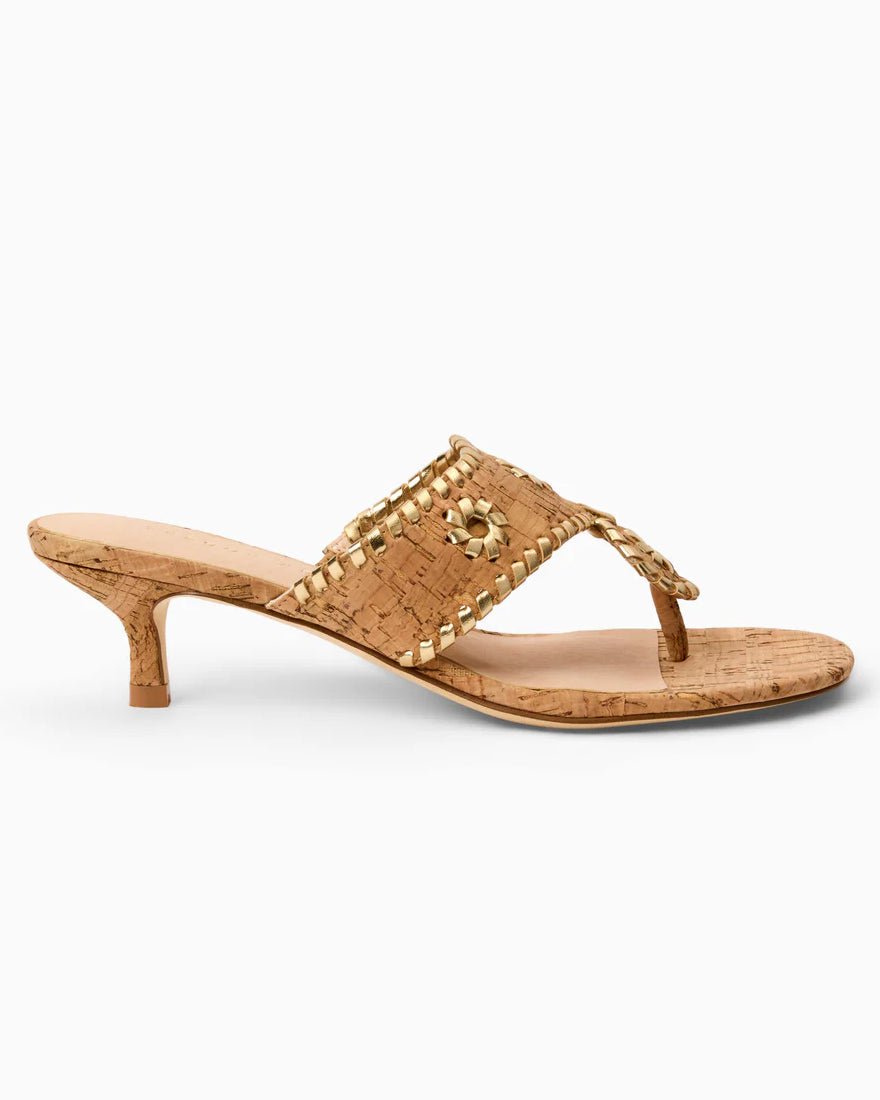 Jack Rogers - Jacks Kitten Heel - Cork Gold