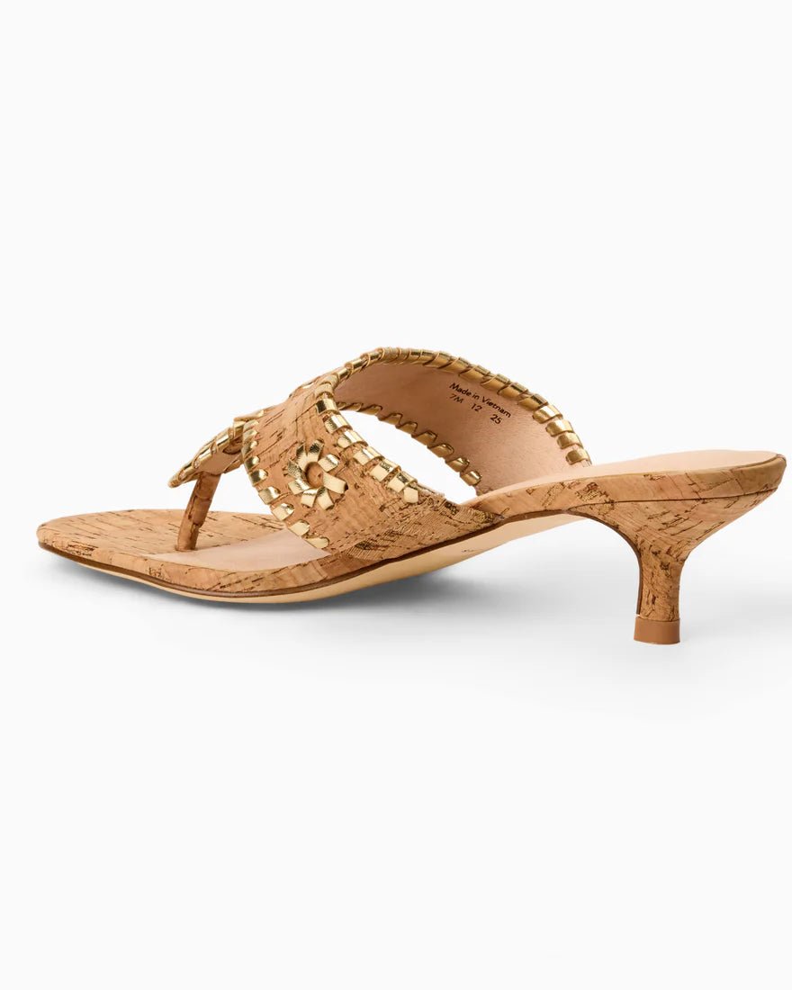 Jack Rogers - Jacks Kitten Heel - Cork Gold