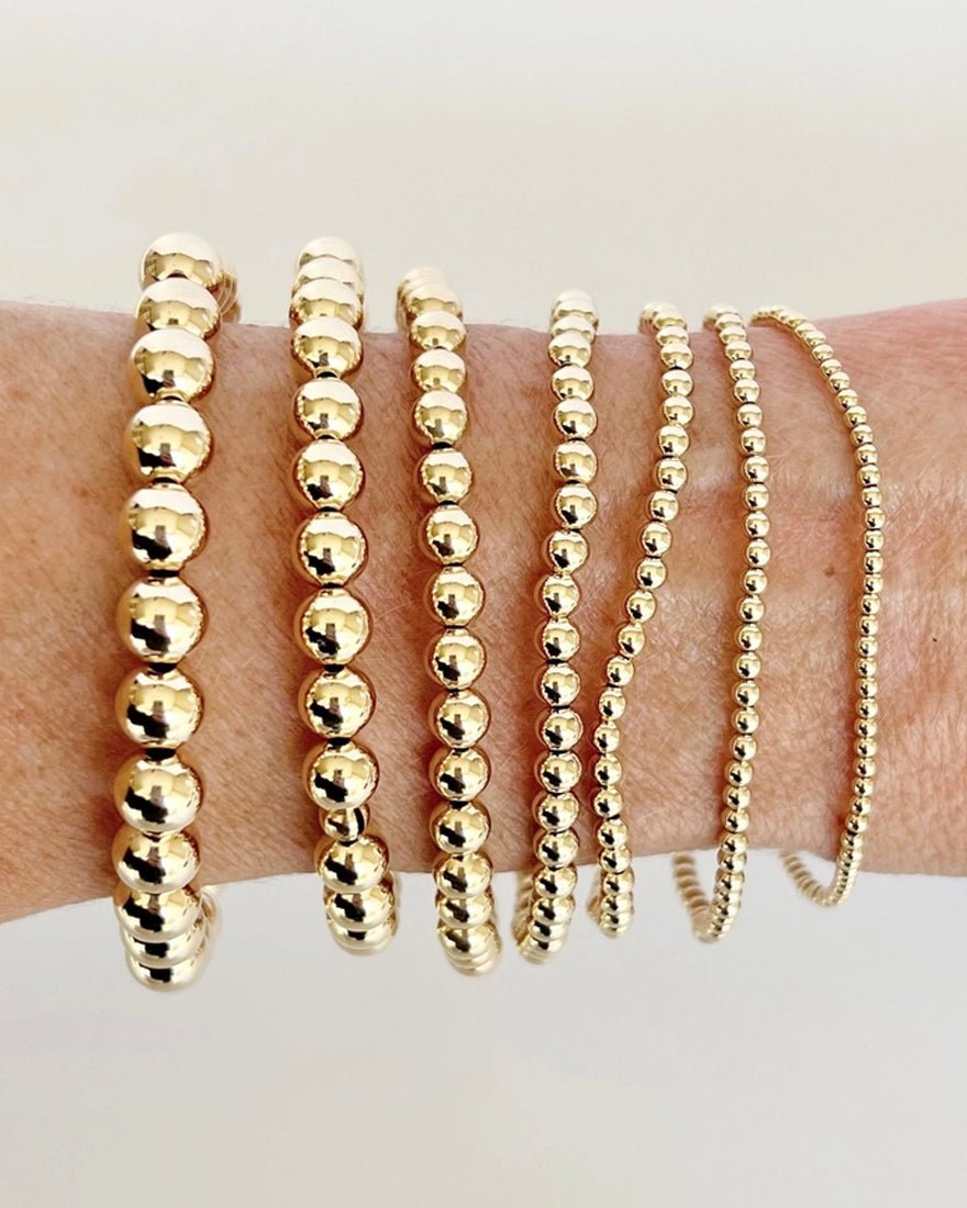 Jeny Baker Designs - 14k Gold Filled Beaded Bracelet 4mm - Gold