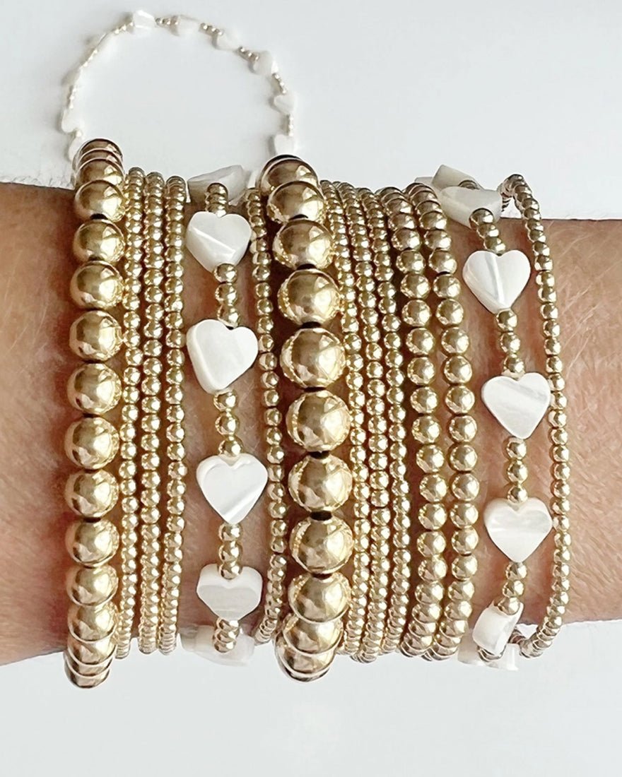 Jeny Baker Designs - Pippa Hearts Bracelet - Small Hearts