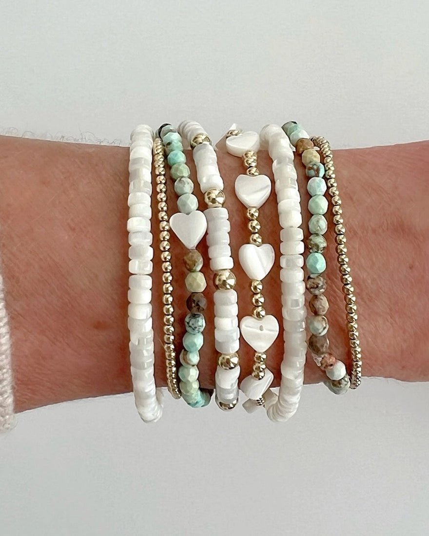Jeny Baker Designs - Pippa Hearts Bracelet - Small Hearts