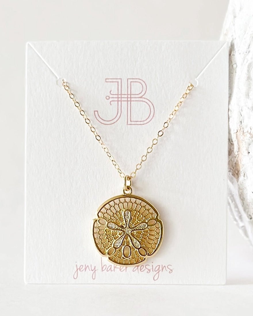 Jeny Baker Designs - Sanddollar Necklace - Gold