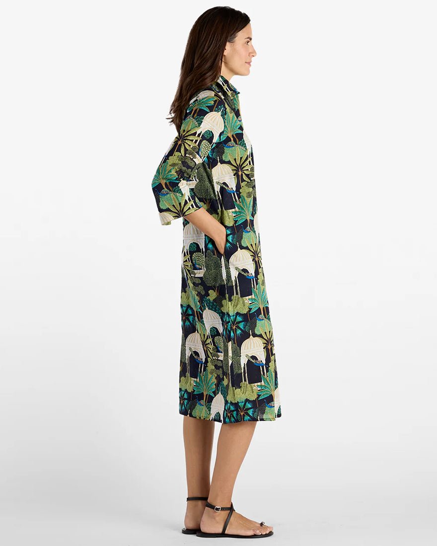 Jude Connally - Kallan Dress - Peacock Garden Black