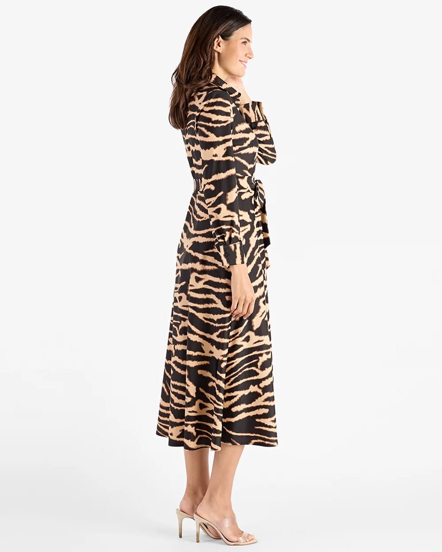 Jude Connally - Kitty Dress - Modern Zebra Black