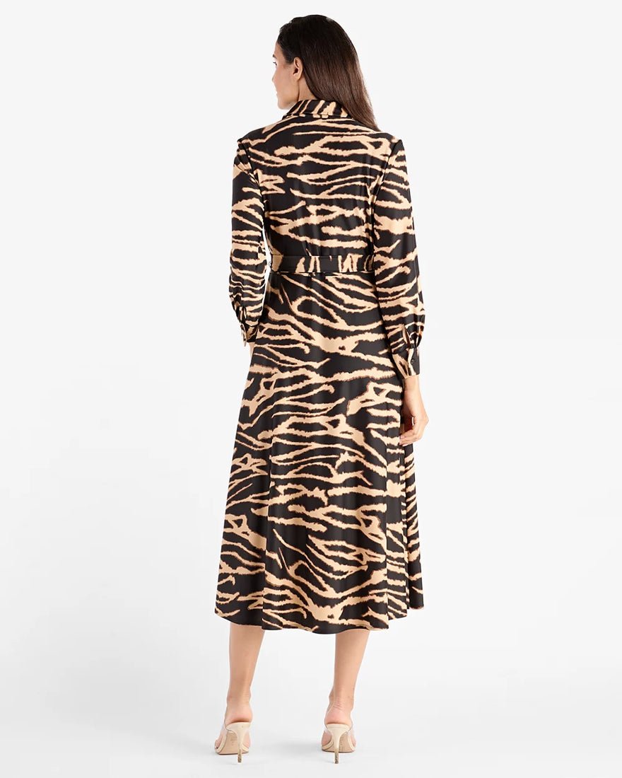 Jude Connally - Kitty Dress - Modern Zebra Black