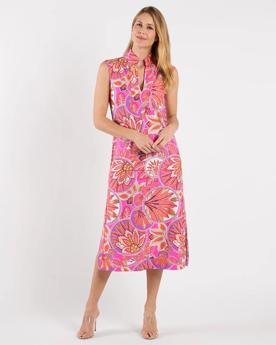 Jude Connally - Kristen Maxi - Stained Glass Hot Pink