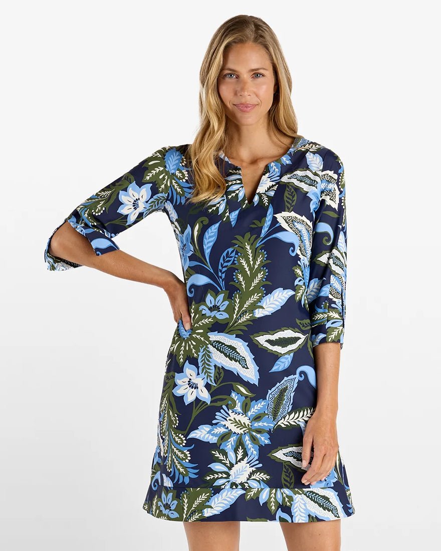 Jude Connally - Megan Dress - Falling Floral Navy