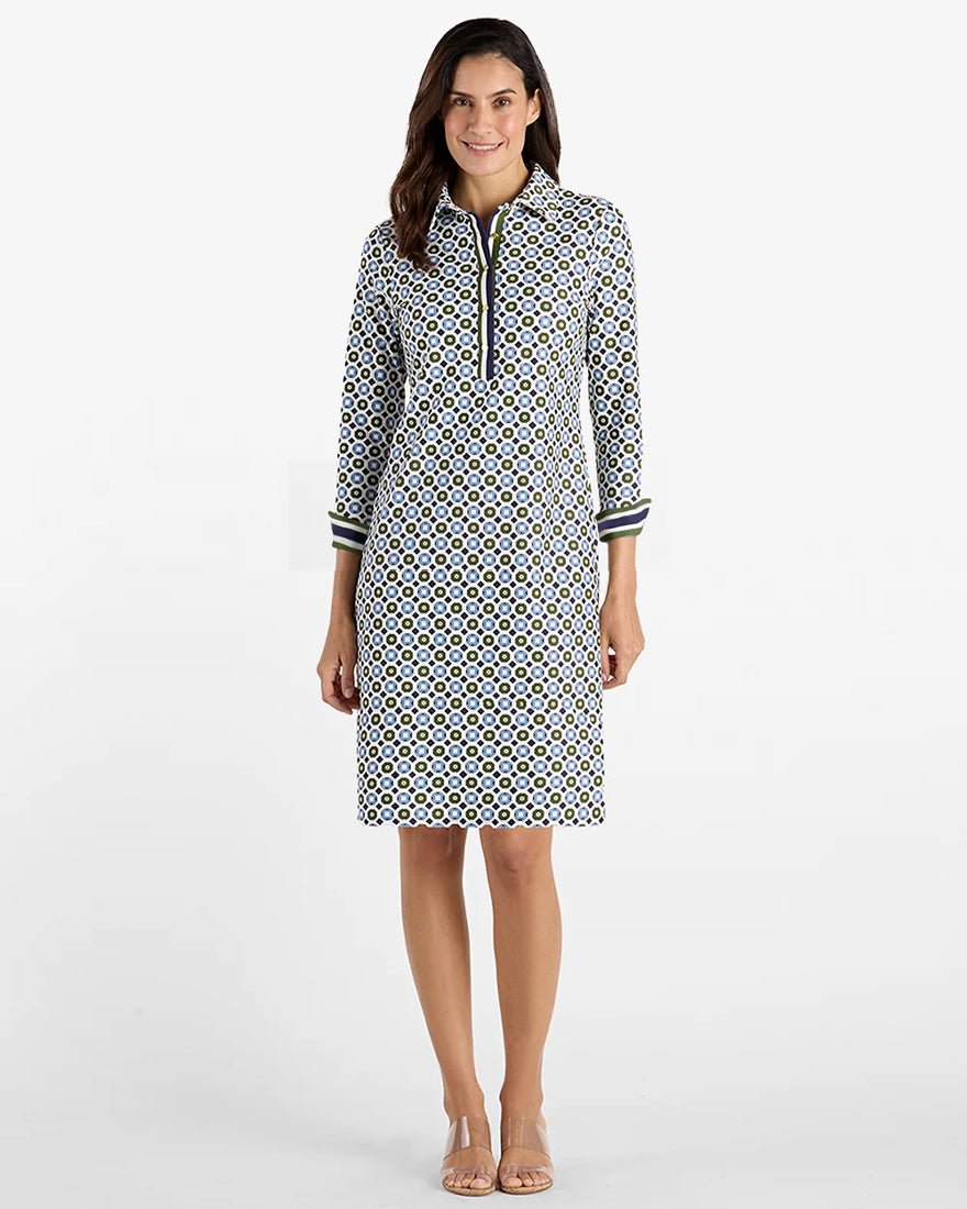 Jude Connally - Naomi Dress - Birdseye Geo Combo