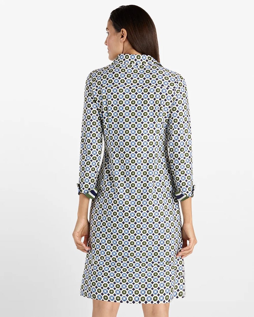 Jude Connally - Naomi Dress - Birdseye Geo Combo