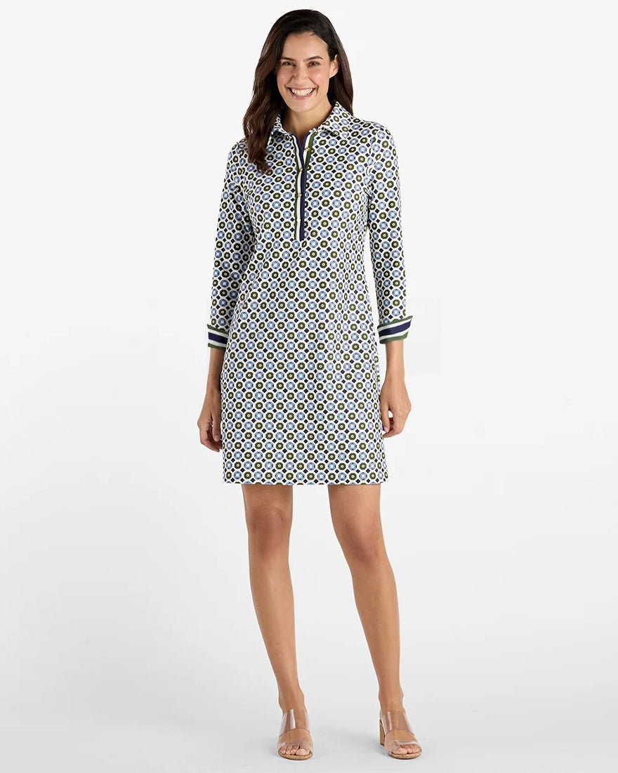 Jude Connally - Naomi Dress - Birdseye Geo Combo