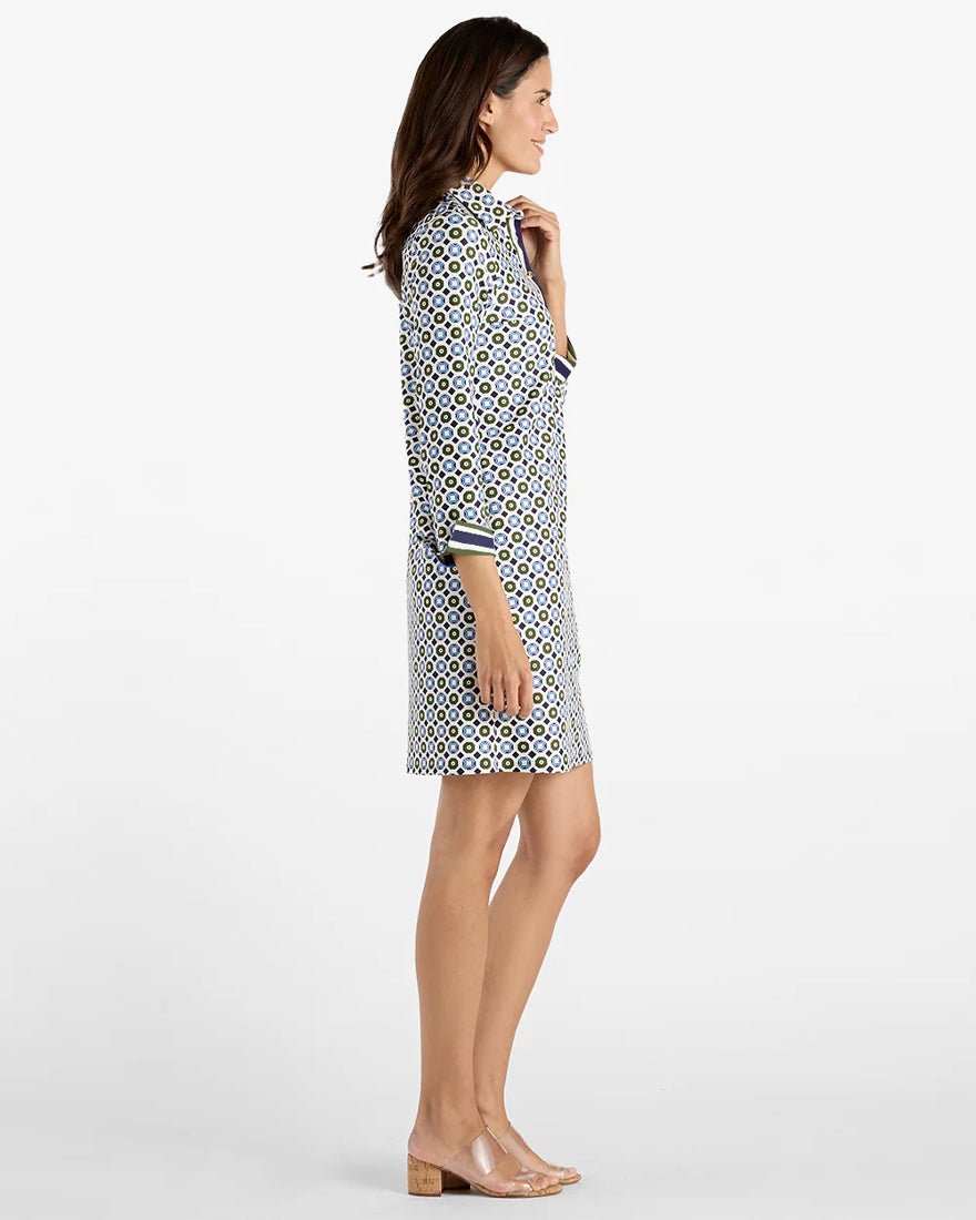 Jude Connally - Naomi Dress - Birdseye Geo Combo