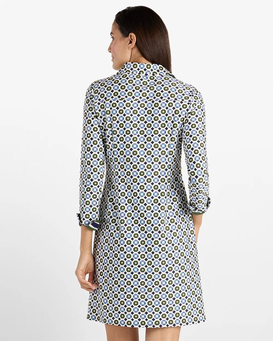 Jude Connally - Naomi Dress - Birdseye Geo Combo
