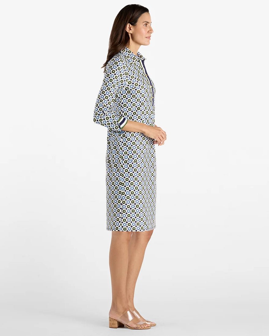 Jude Connally - Naomi Dress - Birdseye Geo Combo