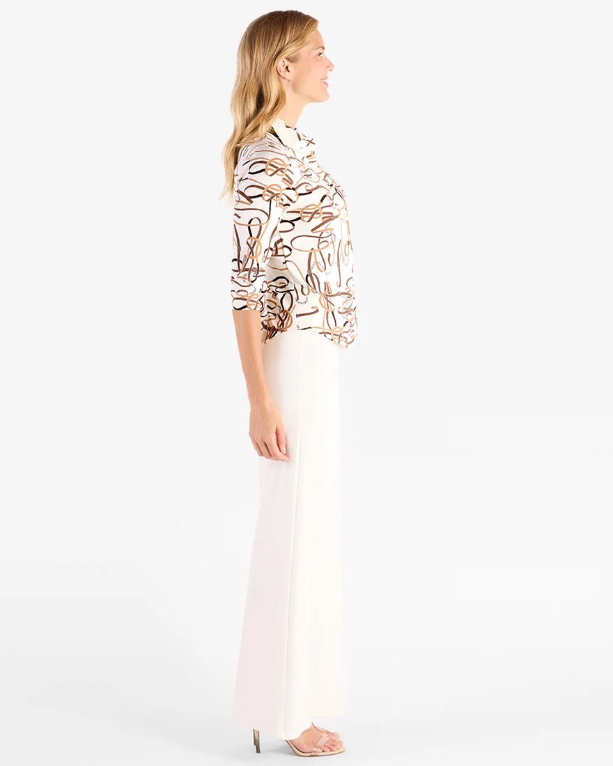 Jude Connally - Shane Blouse - Whimsical Belts Cream