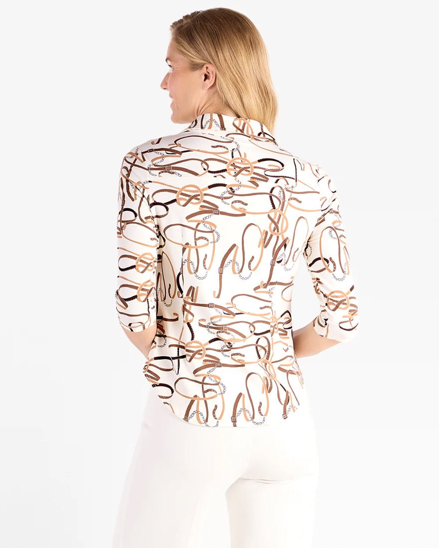 Jude Connally - Shane Blouse - Whimsical Belts Cream