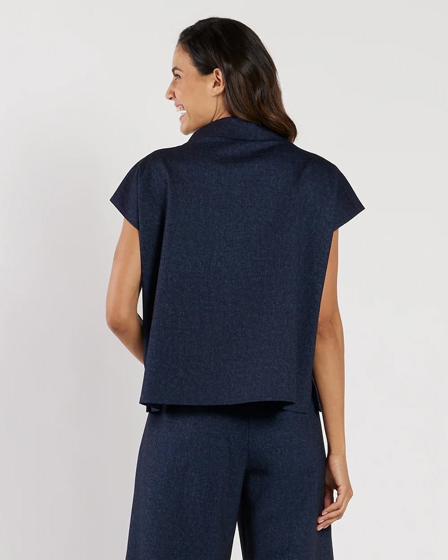 Jude Connally - Tillie Denim Top - Navy