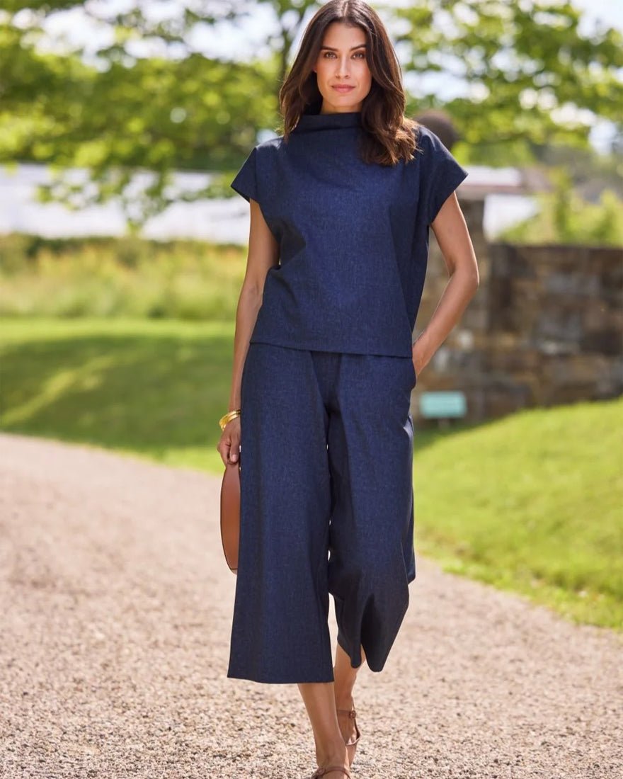 Jude Connally - Tillie Denim Top - Navy