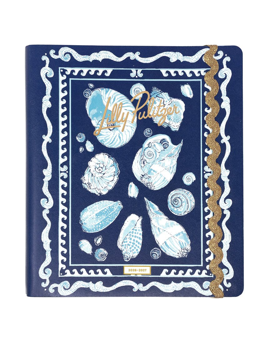 Lilly Pulitzer - 17 Month Soft Cover Planner - Resort White Shell Shine