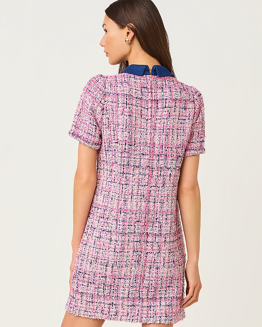 Lilly Pulitzer - Aaryn Boucle Shift Dress - Confetti Pink Eyelash Texture Boucle
