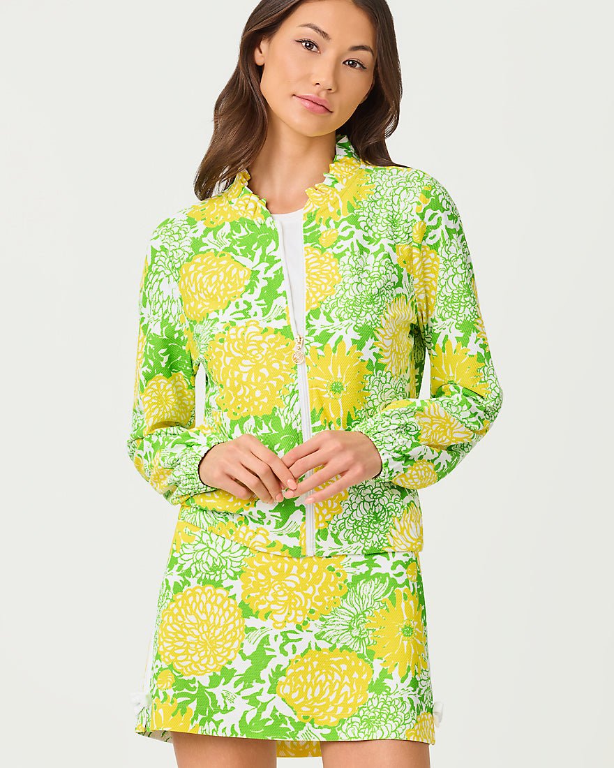 Lilly Pulitzer - Aegean Jacket Upf 50 Plus - Crocodile Green Mumbo Jumbo