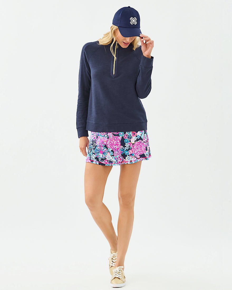 Lilly Pulitzer - Aila Skort Upf 50 Plus - High Tide Navy In Turtle Amazement