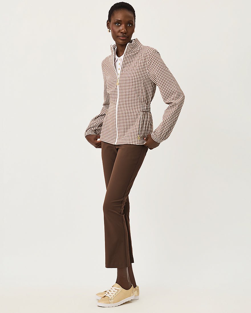 Lilly Pulitzer - Ainsley Jacket Upf 50 Plus - Coco Beach Mini Performance Gingham