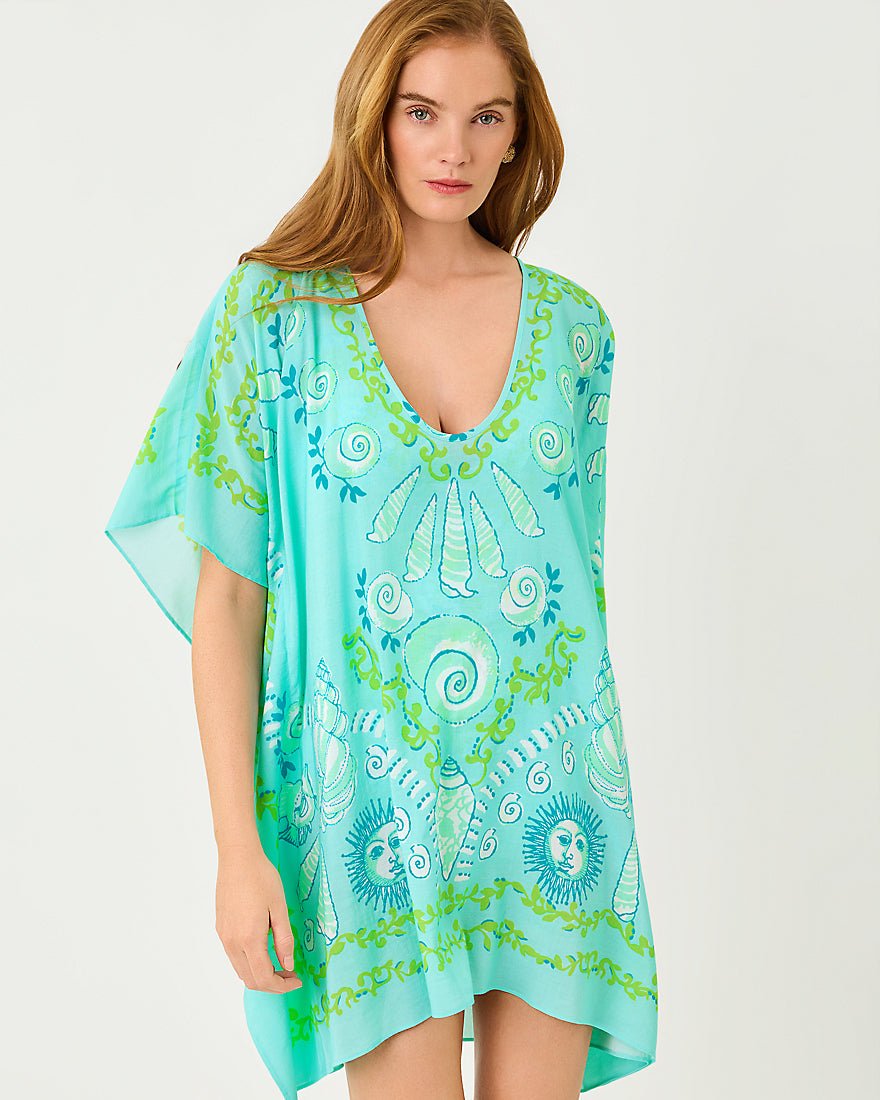 Lilly Pulitzer - Airsy Coverup - Day Dream Blue Throw Me A Line
