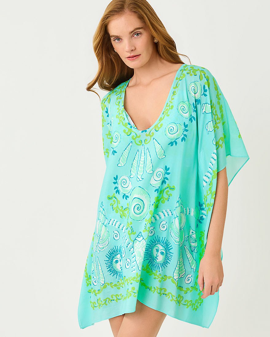 Lilly Pulitzer - Airsy Coverup - Day Dream Blue Throw Me A Line