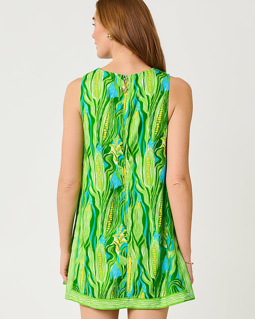 Lilly Pulitzer - Aisling Shift Romper - Turquoise Tide Sweet Corn
