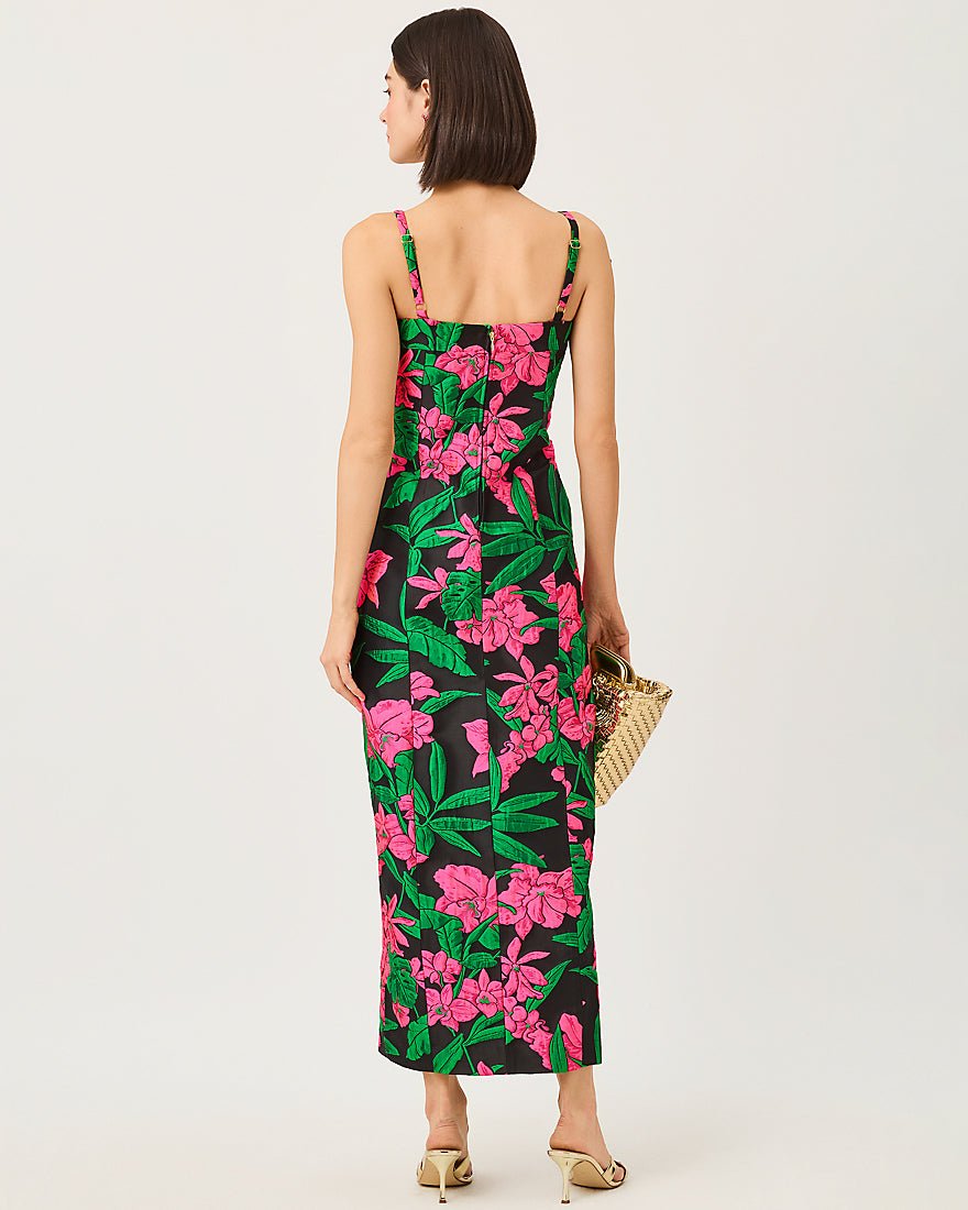 Lilly Pulitzer - Alima Maxi Dress - Noir Jungle Bouquet Jacquard