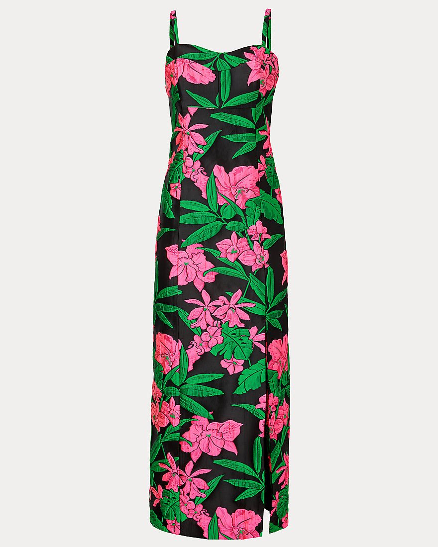Lilly Pulitzer - Alima Maxi Dress - Noir Jungle Bouquet Jacquard