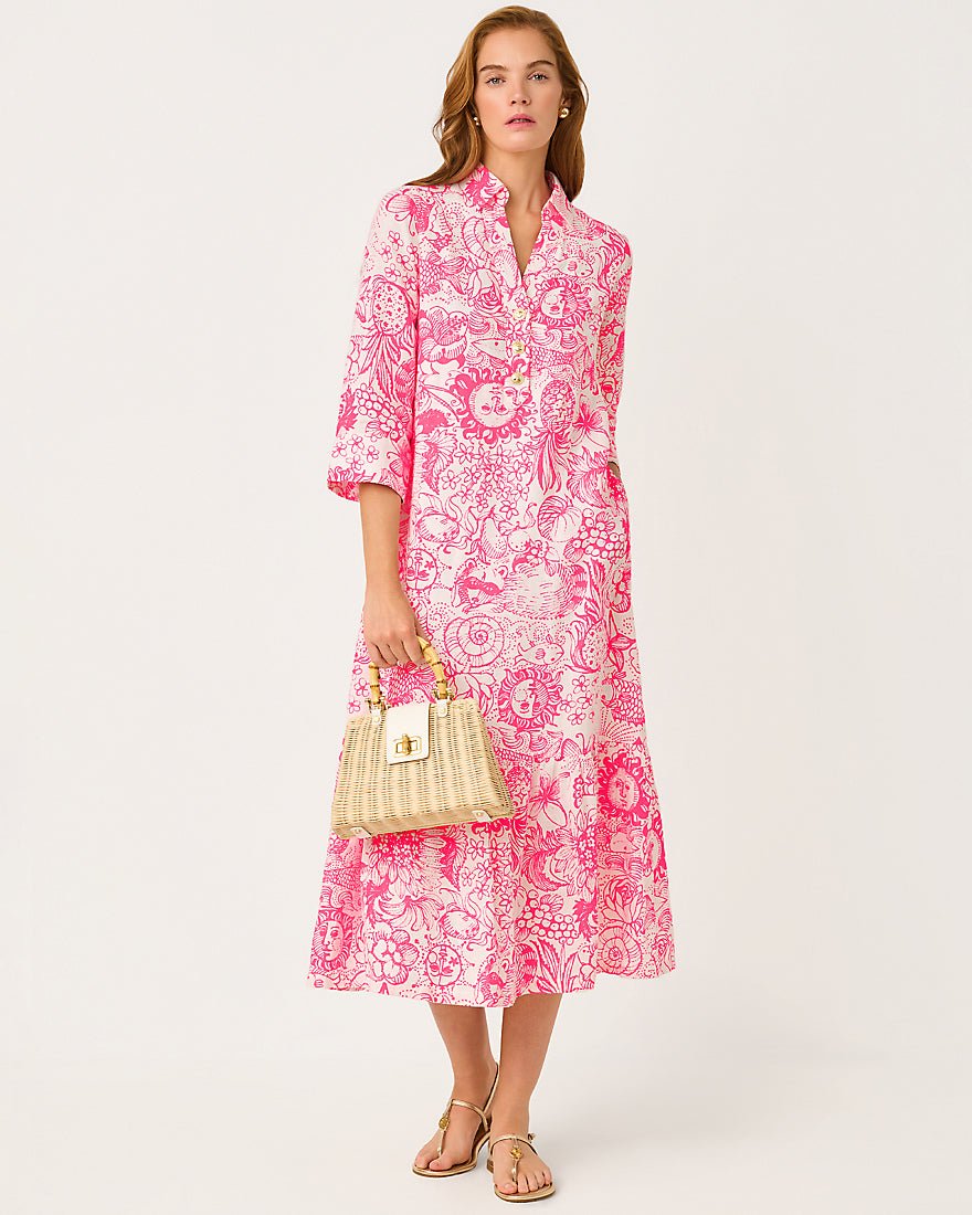 Lilly Pulitzer - Alora Dress - Cherry Blossom Pink Fleur De Lilly