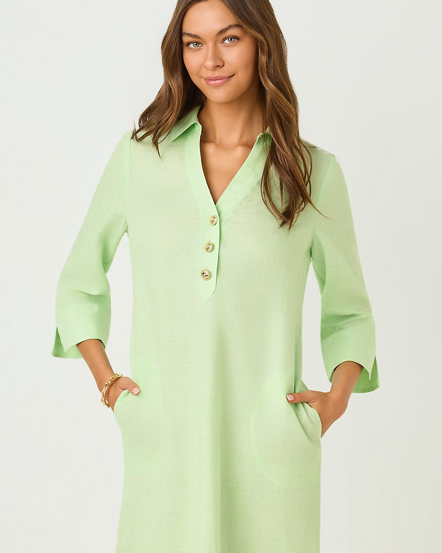 Lilly Pulitzer - Alora Dress - Pistachio Macaron X Resort White