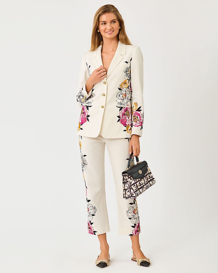 Lilly Pulitzer - Amryn Blazer - Coconut Peony Perfection