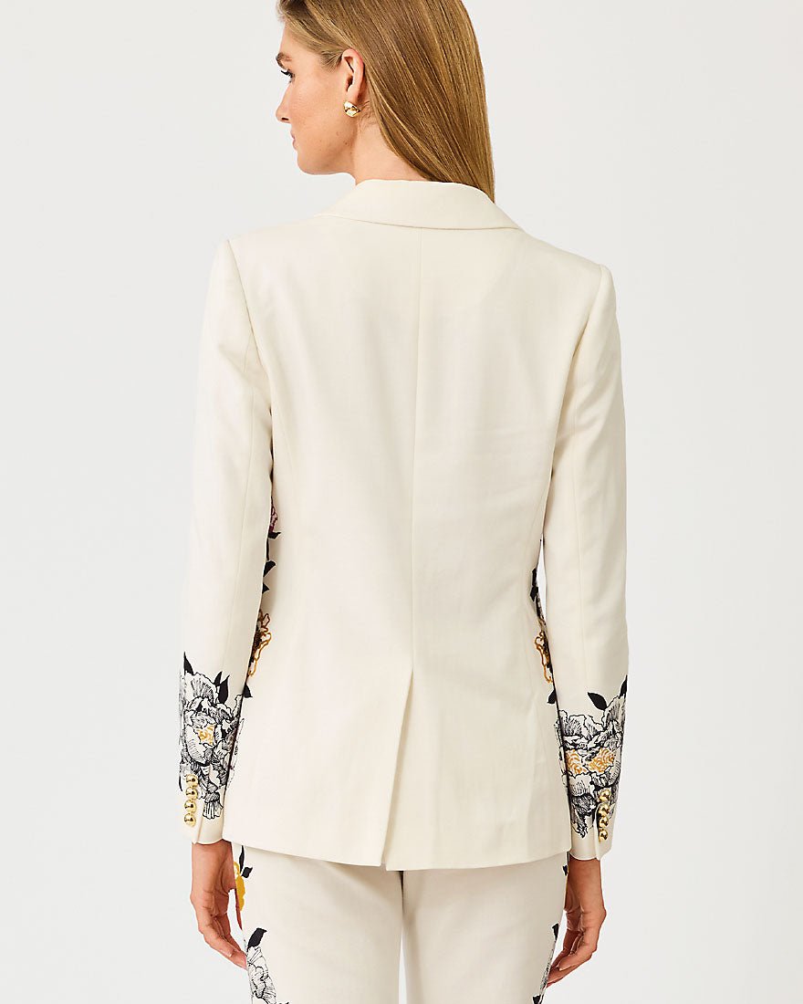Lilly Pulitzer - Amryn Blazer - Coconut Peony Perfection