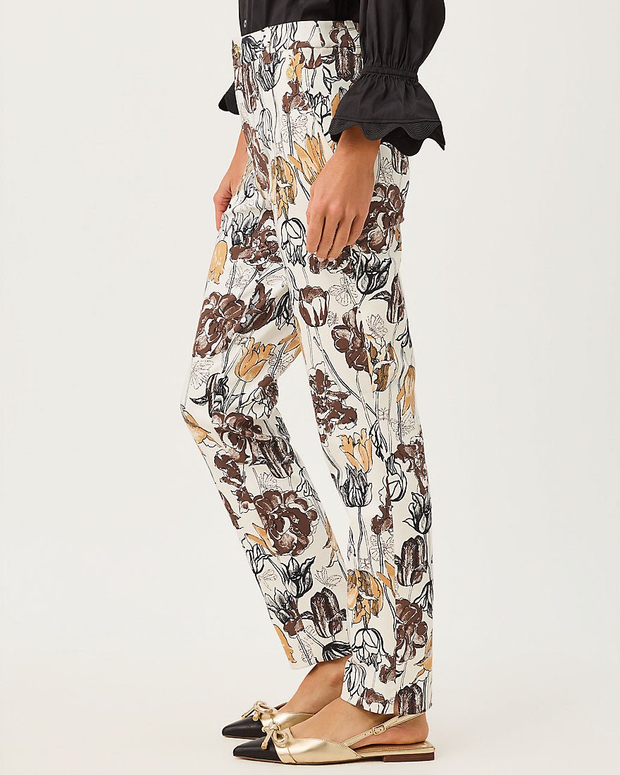 Lilly Pulitzer - Ana High Rise Pant - Coconut Big Lillys