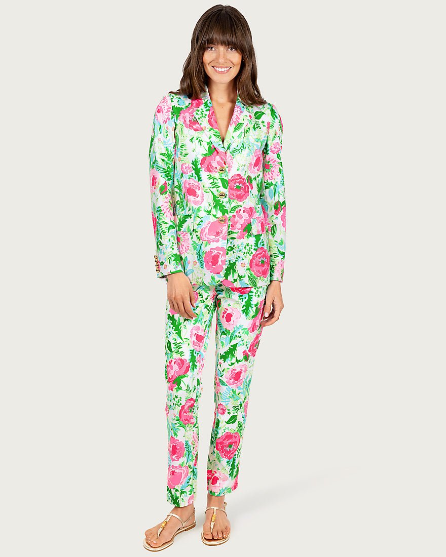 Lilly Pulitzer - Ana High Rise Pant - Multi Poppy Party