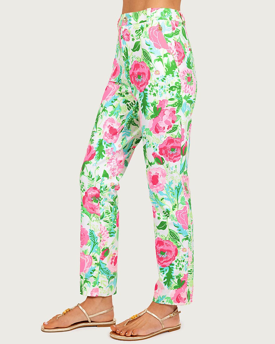 Lilly Pulitzer - Ana High Rise Pant - Multi Poppy Party