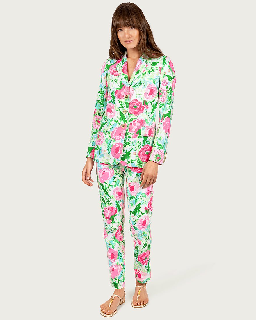 Lilly Pulitzer - Ana High Rise Pant - Multi Poppy Party