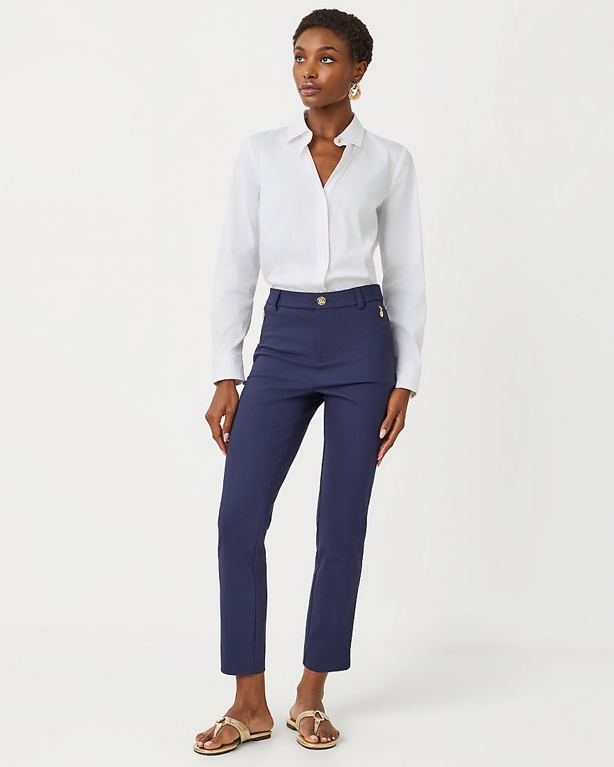 Lilly Pulitzer - Ana High Rise Pant - True Navy